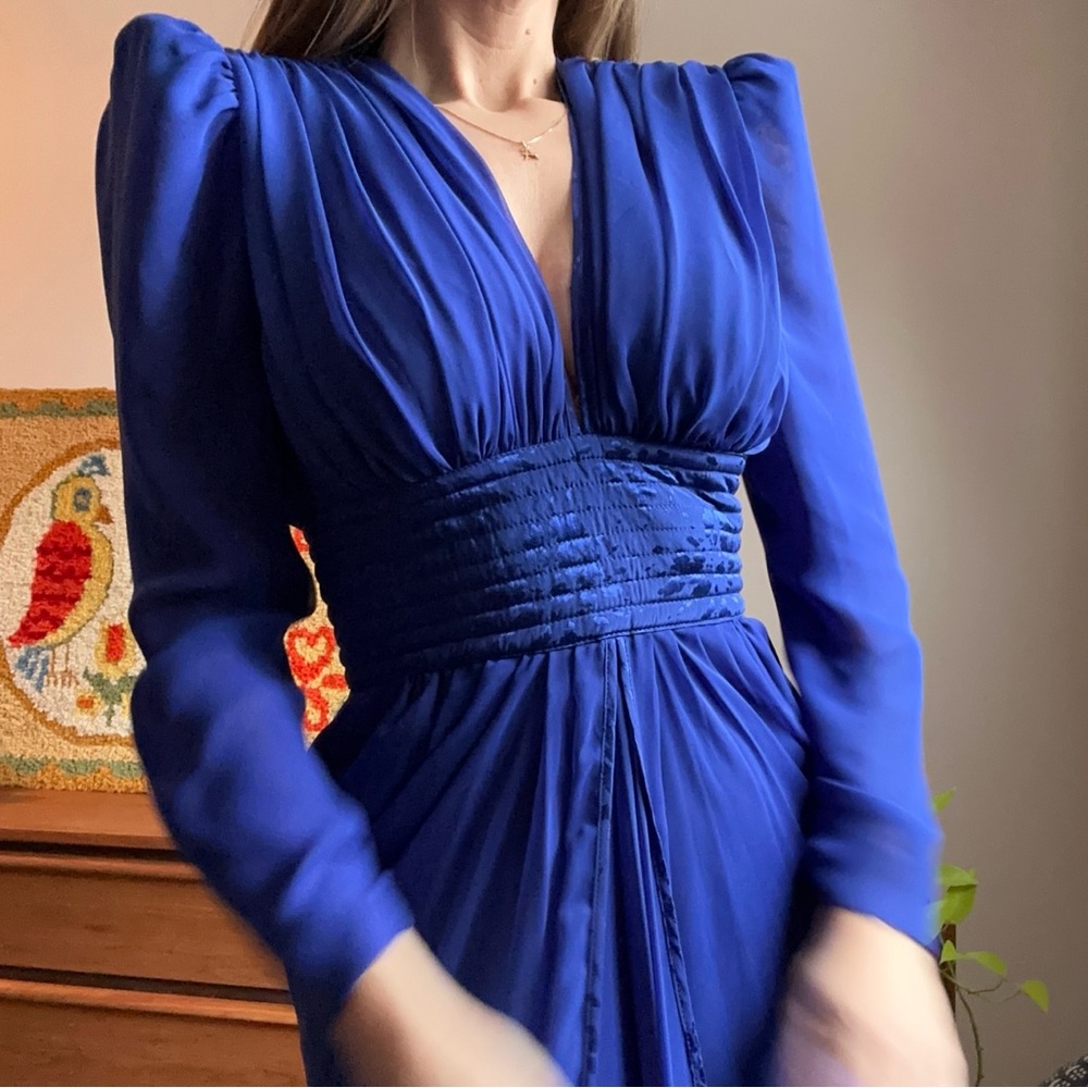 Cobalt Blue 1980’s Women's Dress Size Small